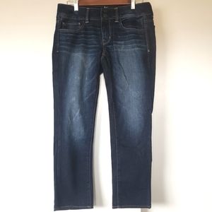 American Eagle Artist stretch dark wash jeans, size 6